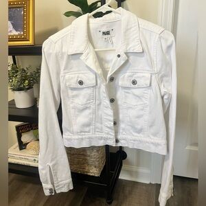 Paige Denim | White Denim Jacket